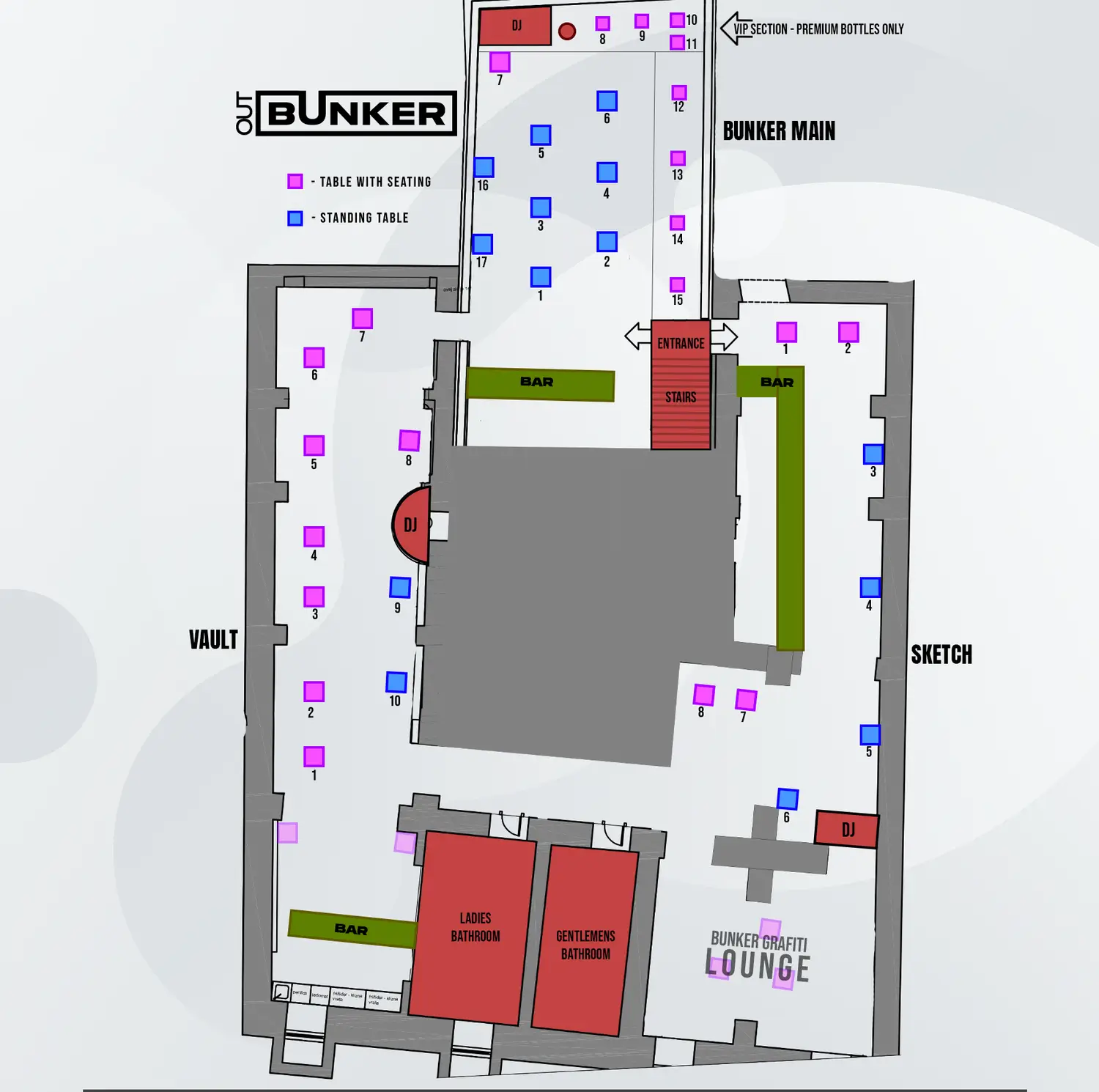 Bunker Hire Floor Plan